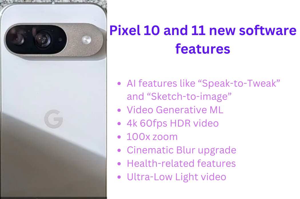 Google Pixel 10 and 11 software features