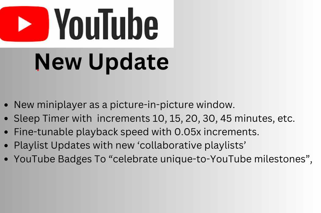 YouTube new miniplayer