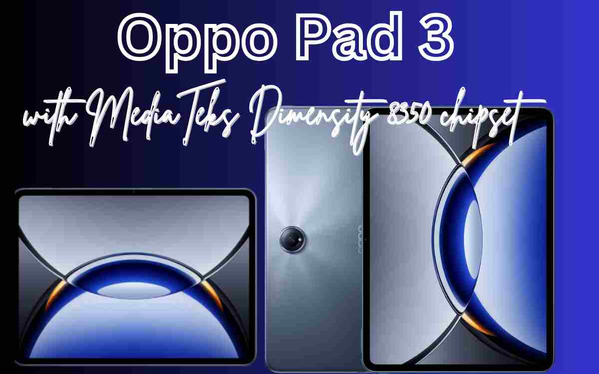 Oppo Android tablet with MediaTek Dimensity